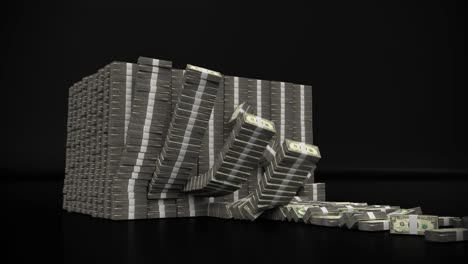 Money-stacks-bundle-falling-dollars-financial-win-US-USA-American-currency-tax